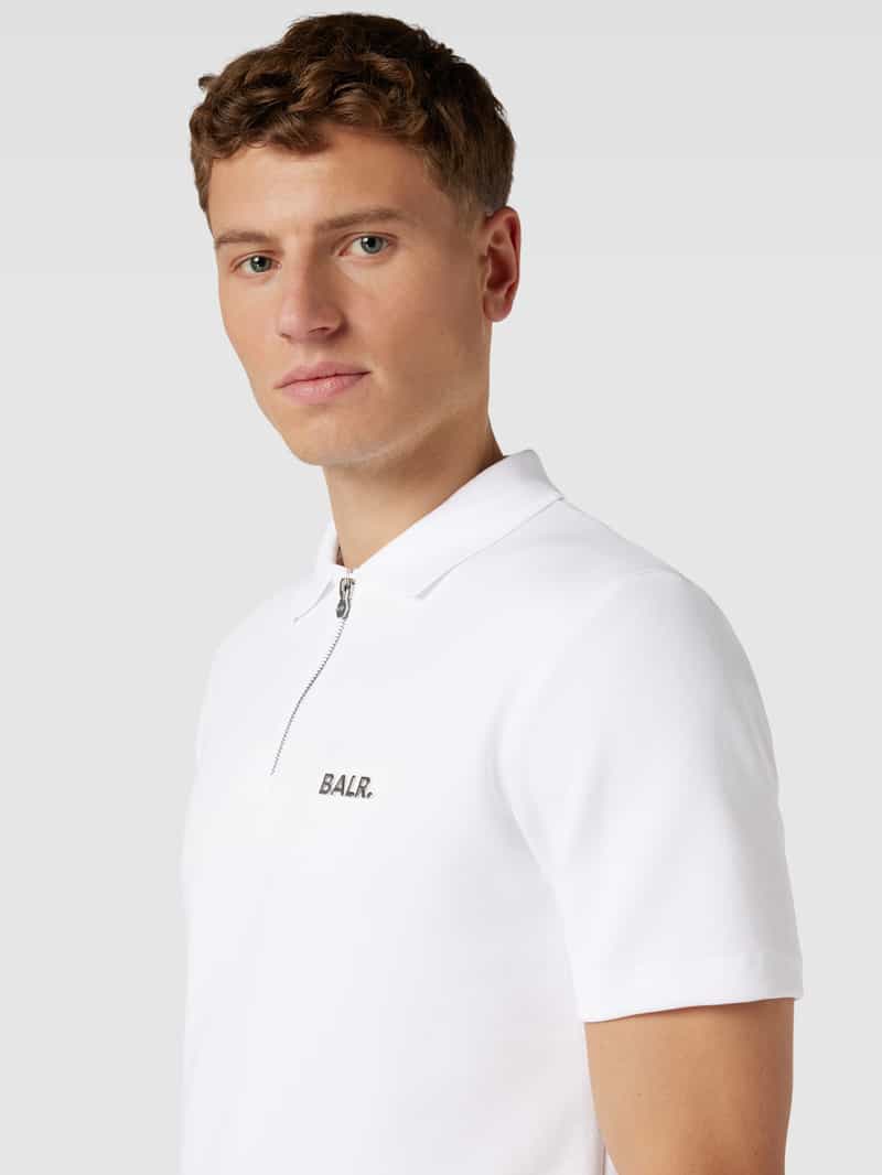 Balr. Regular fit poloshirt met ritssluiting