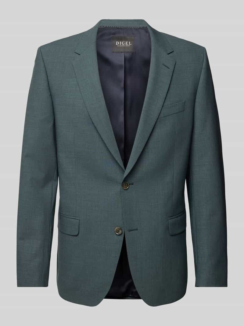 Digel Modern fit 2-knoops colbert van scheerwol model 'Damian'