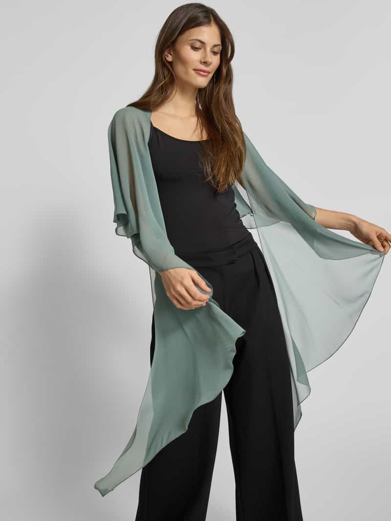 Vera Mont Stola van chiffon met knoopsluiting