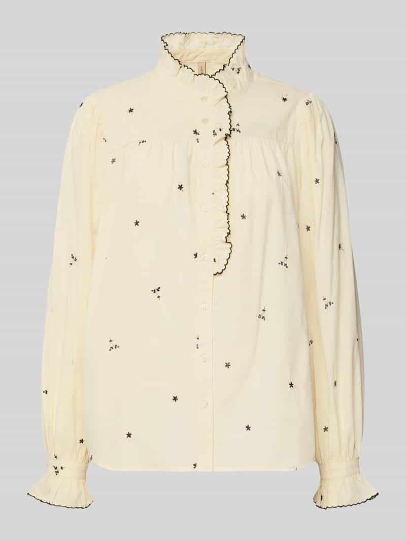 Soyaconcept Regular fit blouse met opstaande kraag model 'VIBEN'