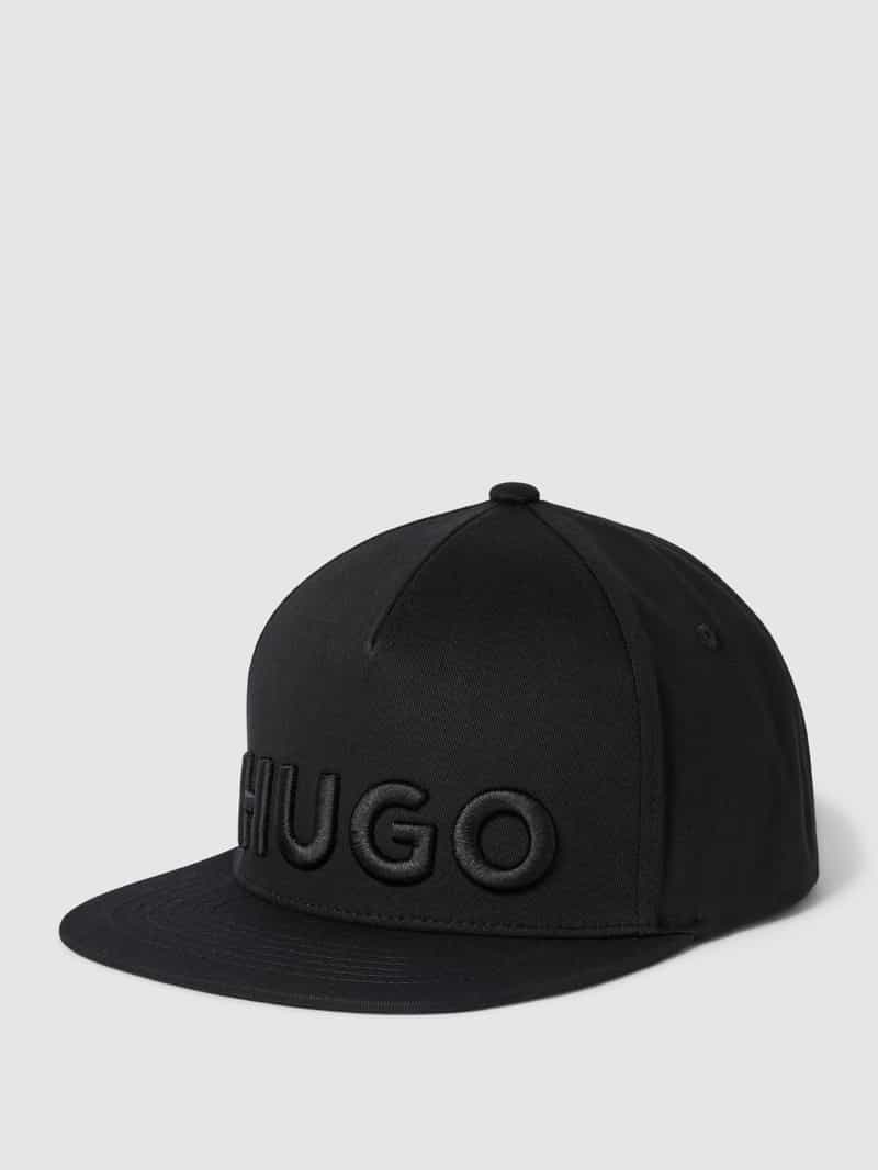 HUGO Baseballpet met labelstitching model 'Jago'