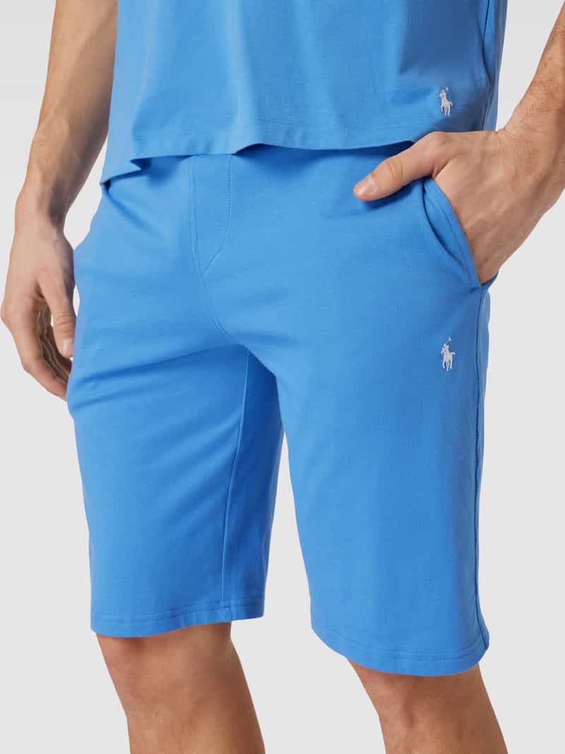 Polo Ralph Lauren Underwear Slim fit sweatshorts met elastische band en tunnelkoord model 'LIQUID COTTON'