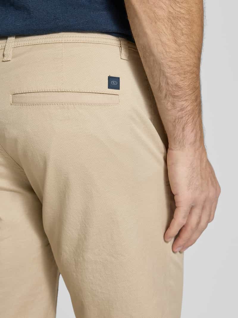 Tom Tailor Slim fit bermuda van katoenmix