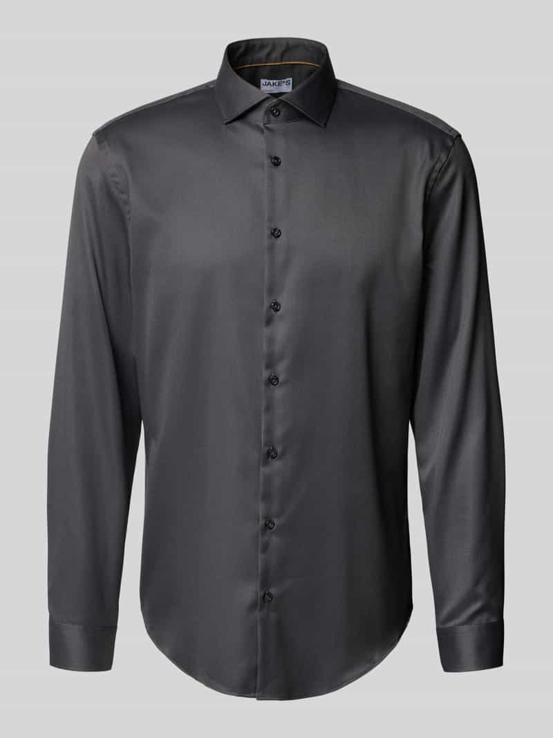 Jake*s Slim fit zakelijk overhemd van premium kwaliteit