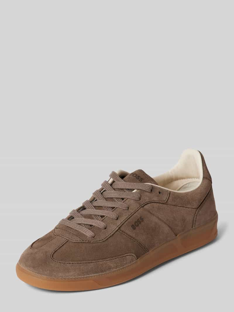 Boss Sneakers van leer, model 'Brenta'