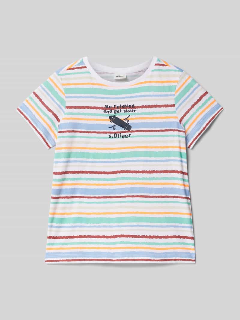 s.Oliver RED LABEL Regular fit T-shirt van puur katoen