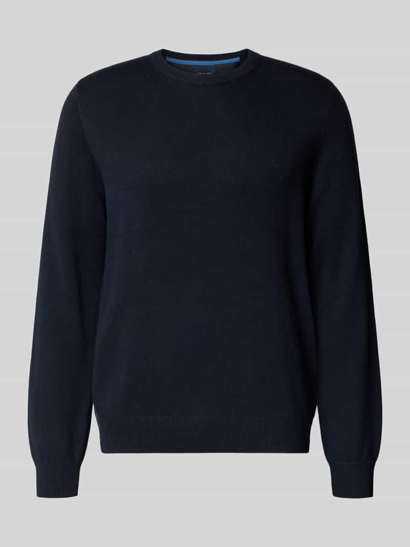 Christian Berg Men Gebreide pullover met ribboorden