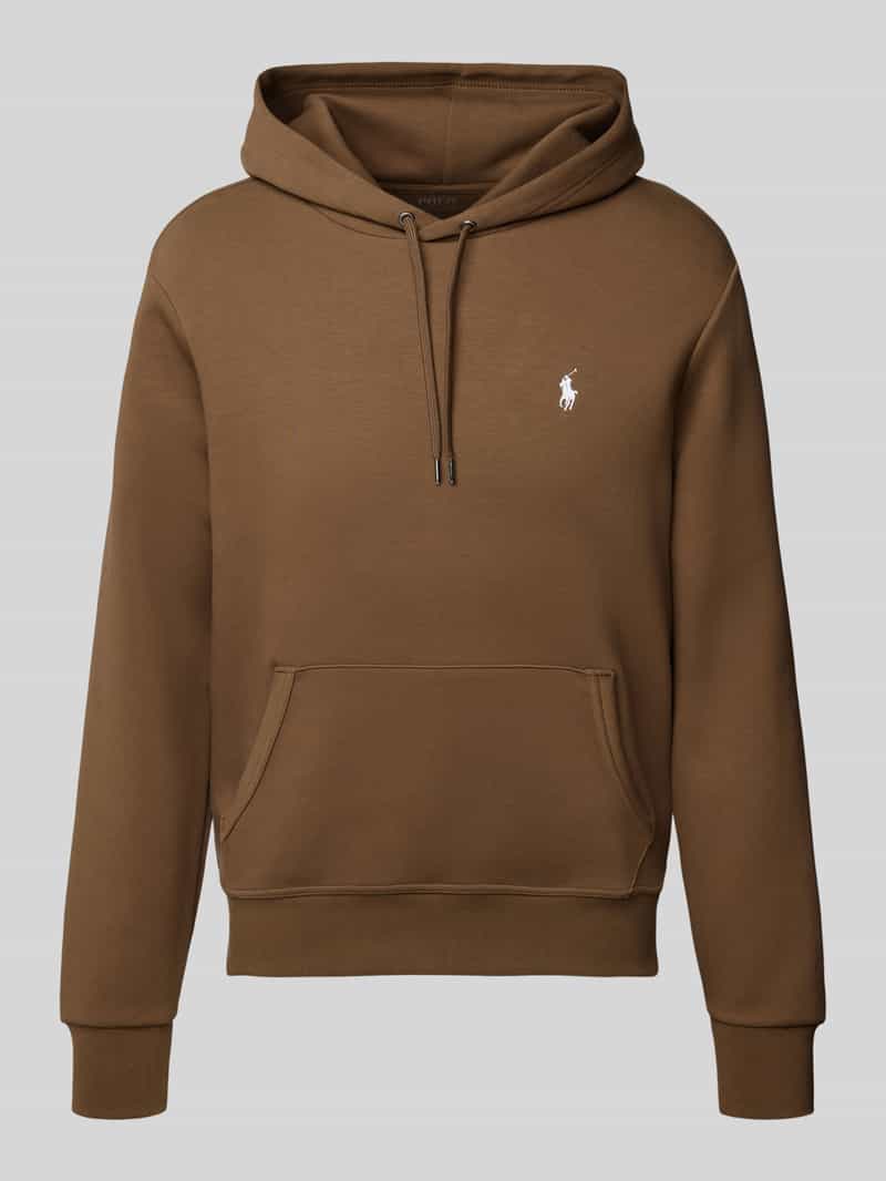 Polo Ralph Lauren Hoodie met labelstitching en kangoeroezak
