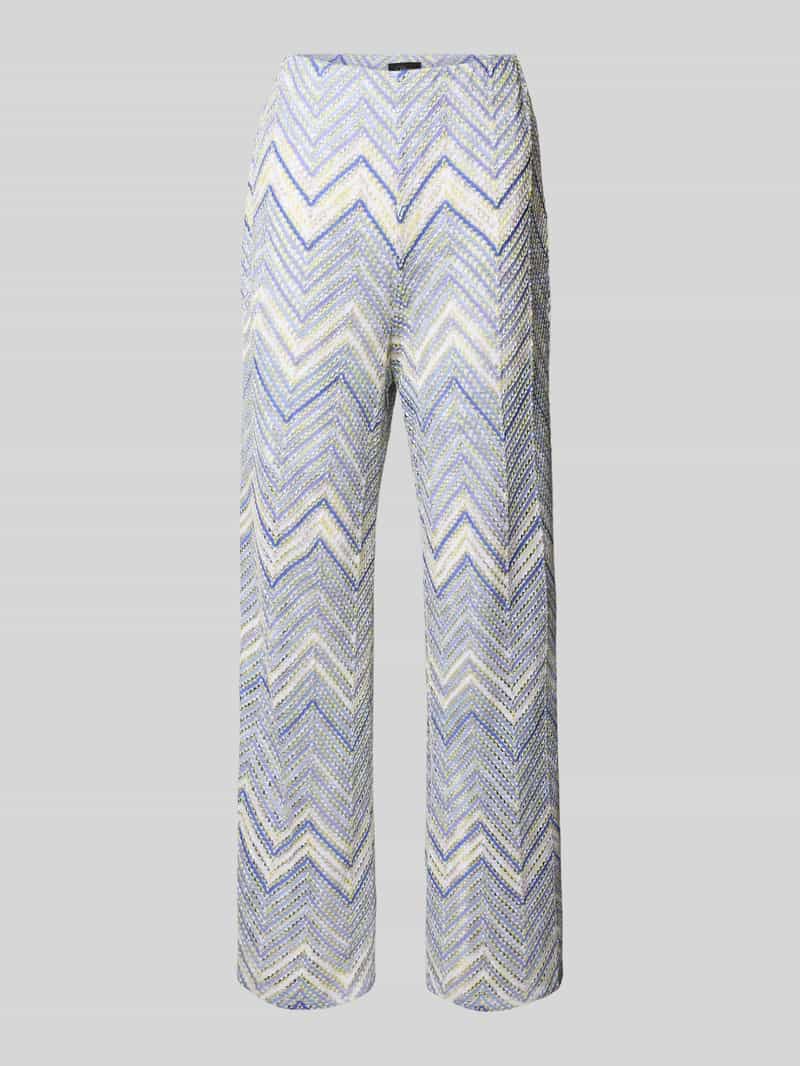 s.Oliver BLACK LABEL Wide leg gebreide broek van gebreide jersey
