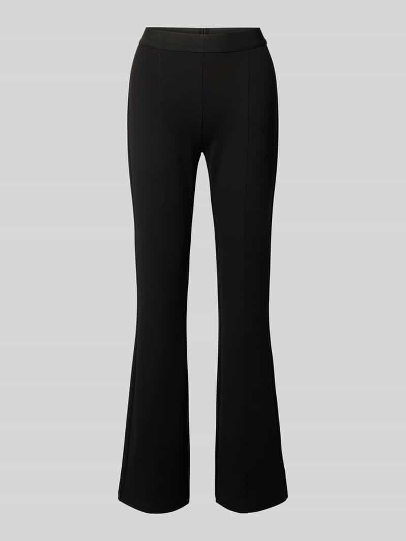 Opus Flared stoffen broek met elastische band model 'Erja'