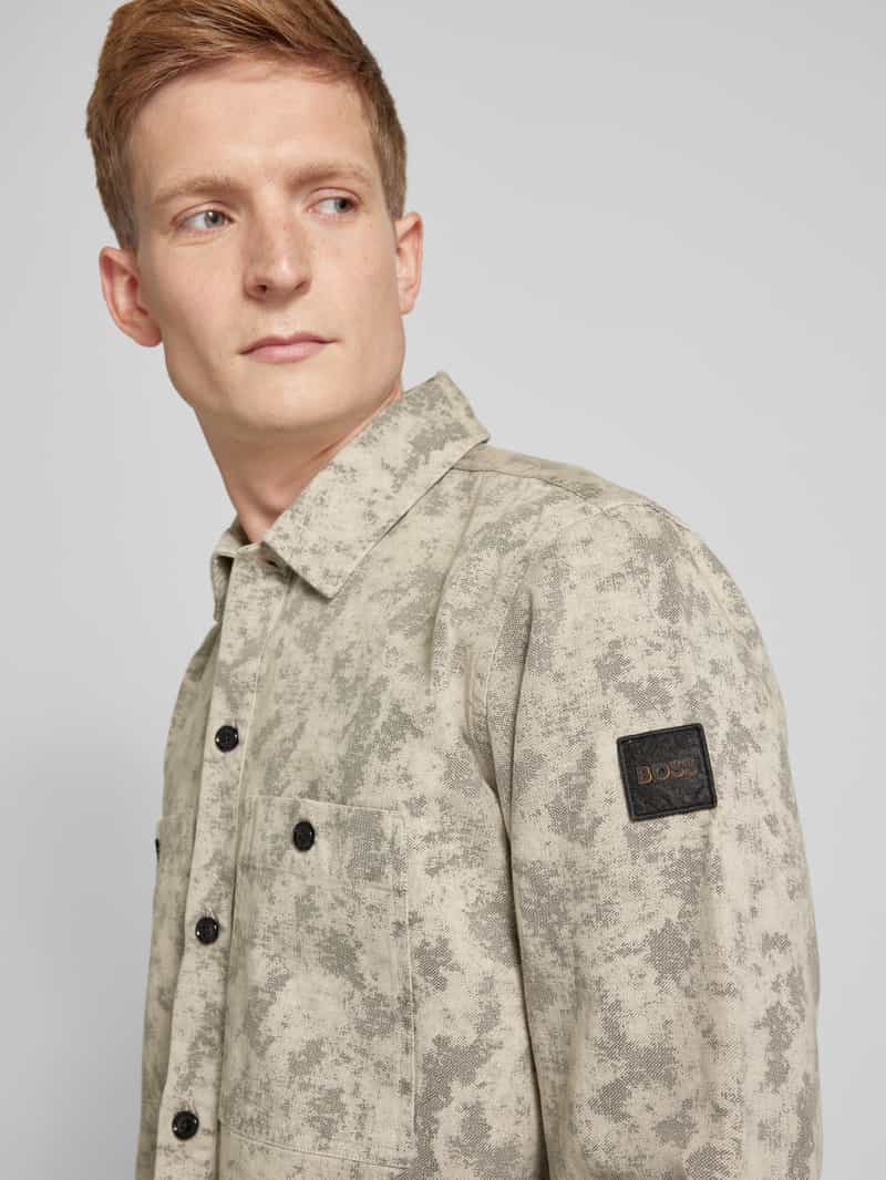 Boss Orange Relaxed fit overhemdjack met borstzakken model 'Locky'