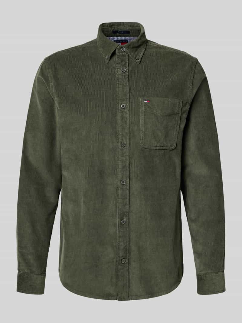 Tommy Jeans Regular fit vrijetijdsoverhemd van puur katoen