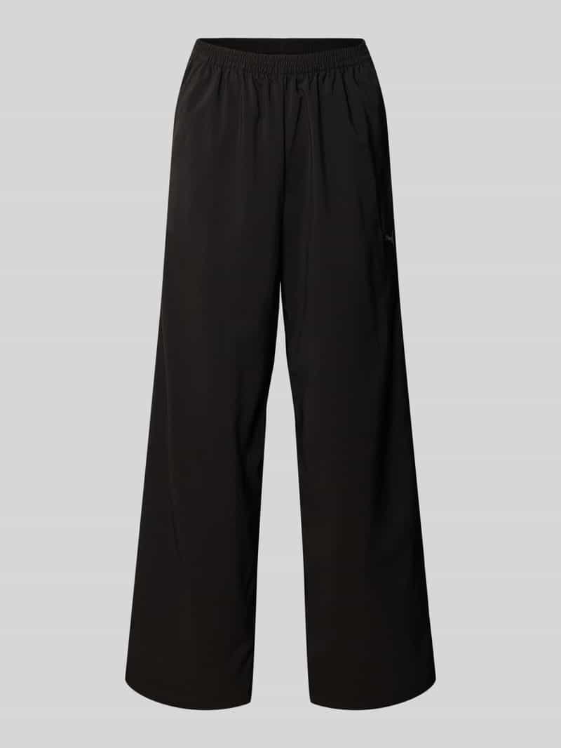 Puma Wide leg sweatpants met logodetail