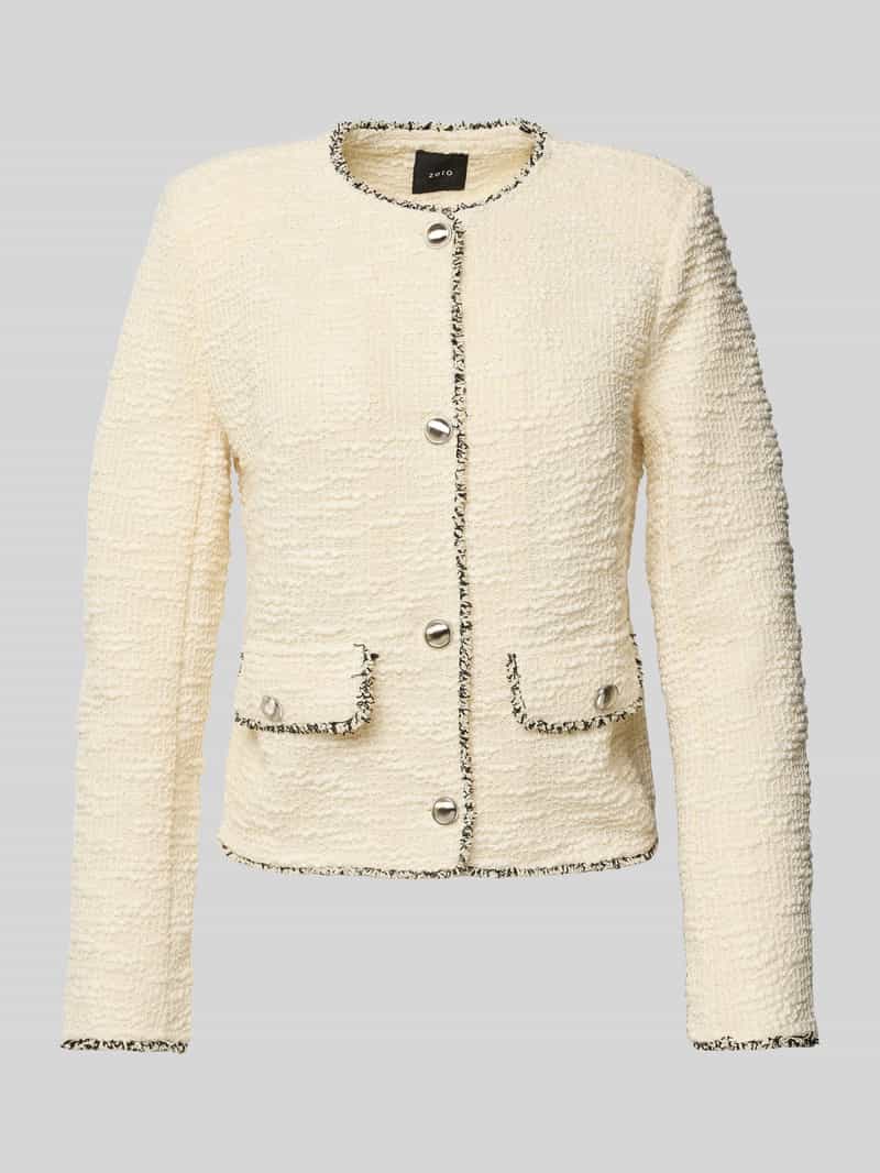 Zero Blazer met structuurmotief