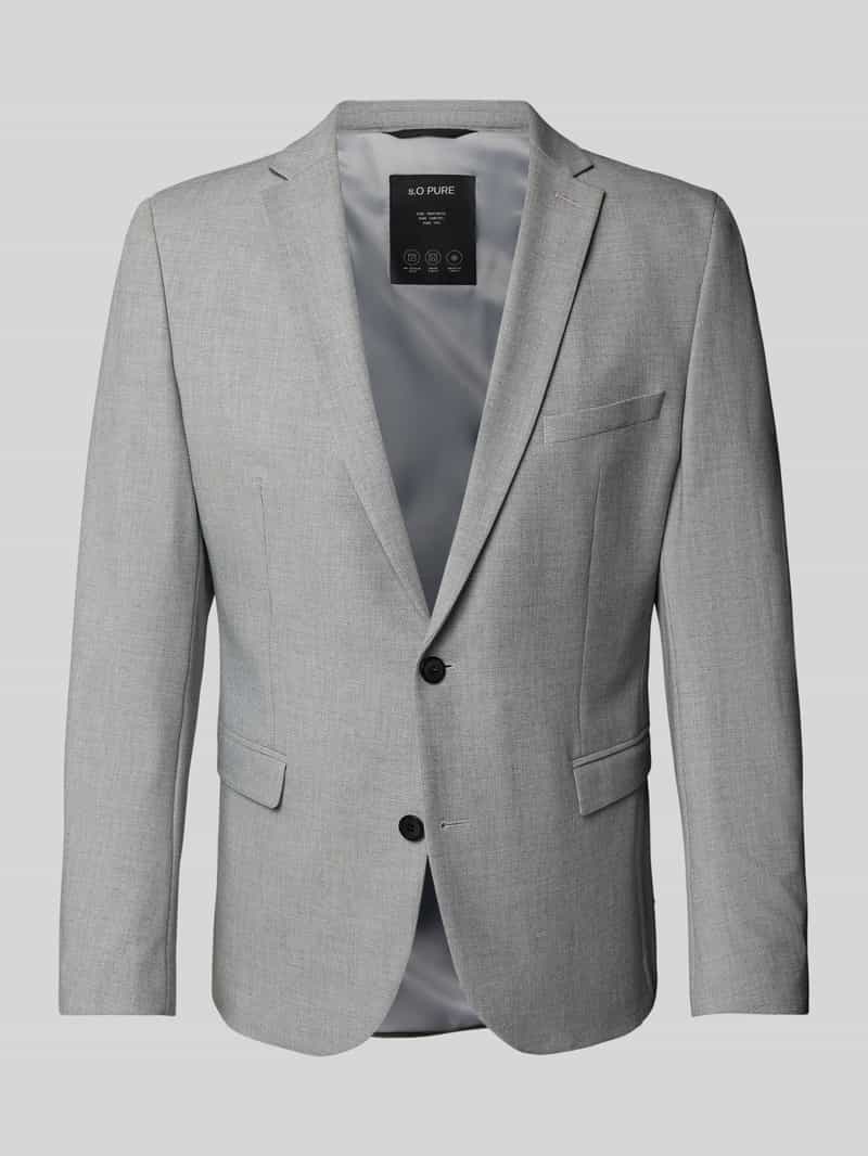 s.Oliver BLACK LABEL Slim fit colbert met fijn geweven motief