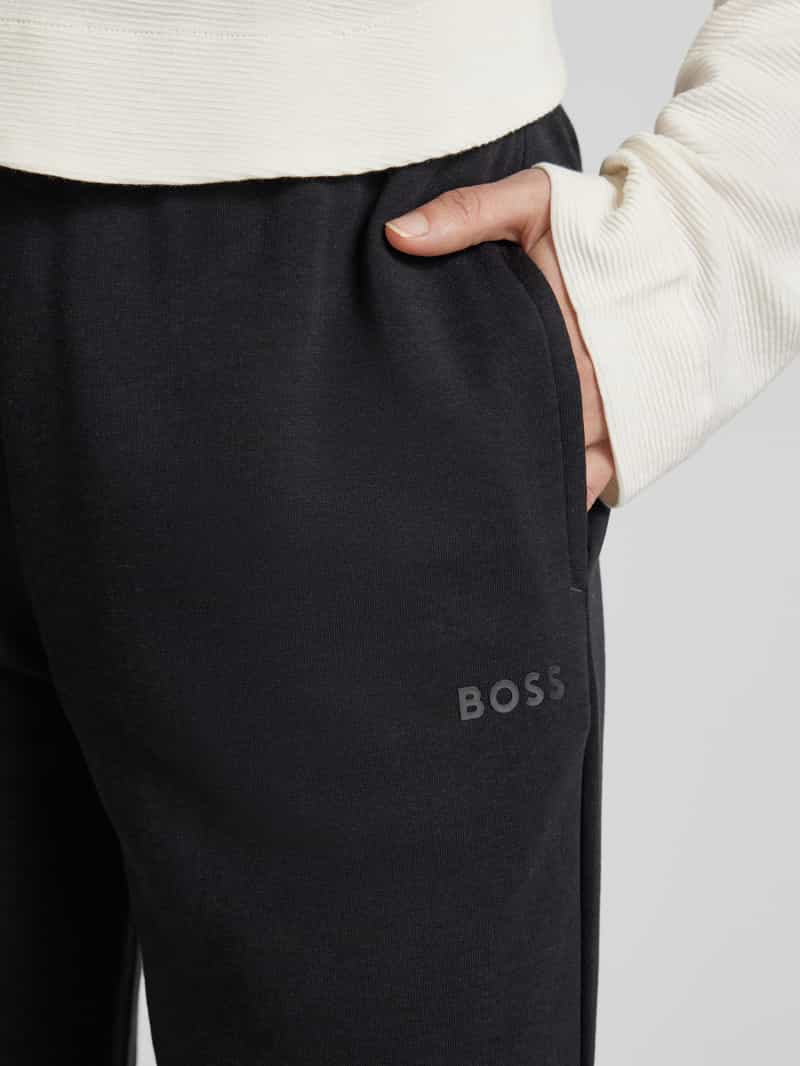 Boss Relaxed fit sweatpants met tunnelkoord model 'STRIPE'