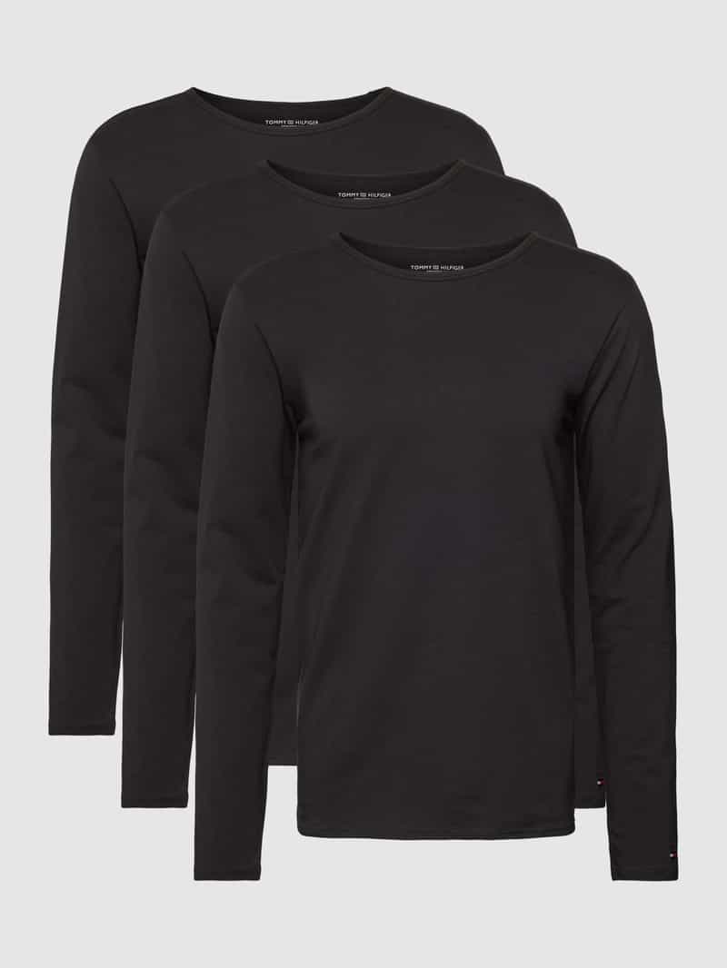 Tommy Hilfiger 3-pack T-shirts lange mouw zwart