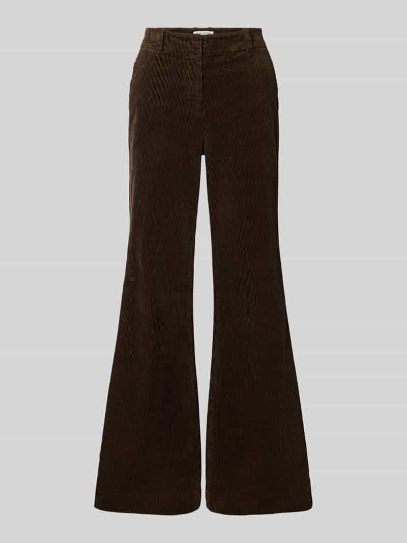 Marc O'Polo flared fit corduroy broek van katoenmix