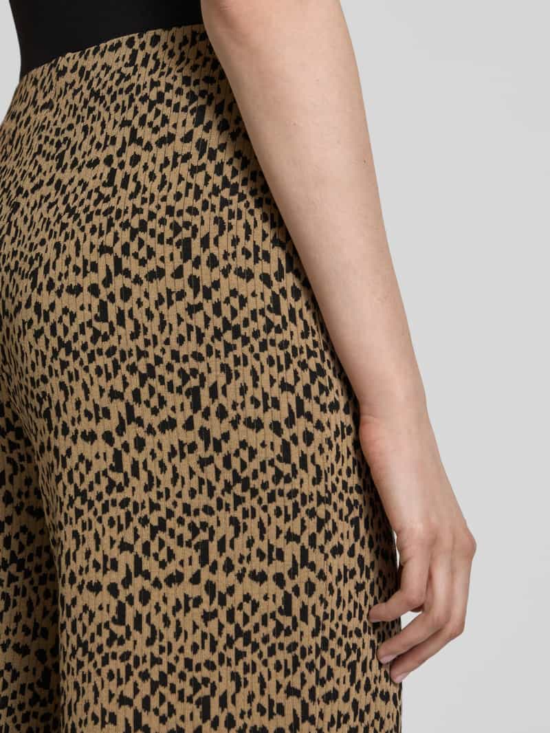 Vila Wide leg stoffen broek met elastische band model 'LUMENA'