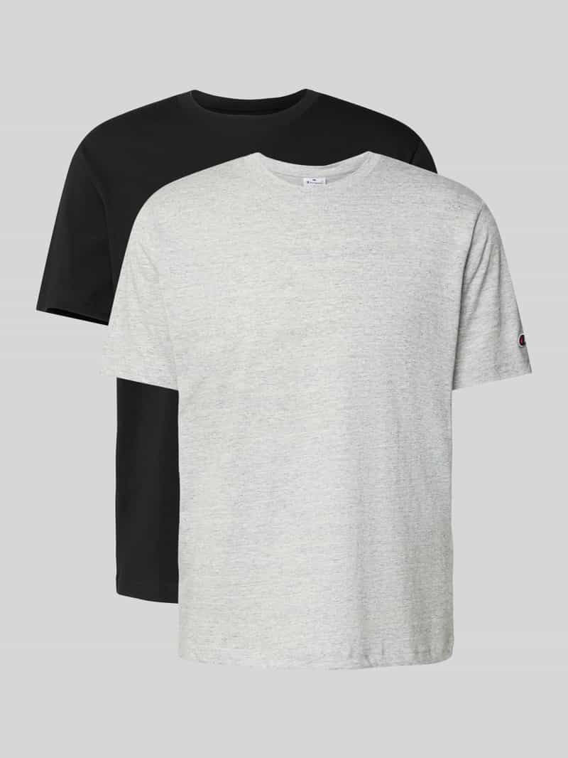 T-shirt met ronde hals in set van 2