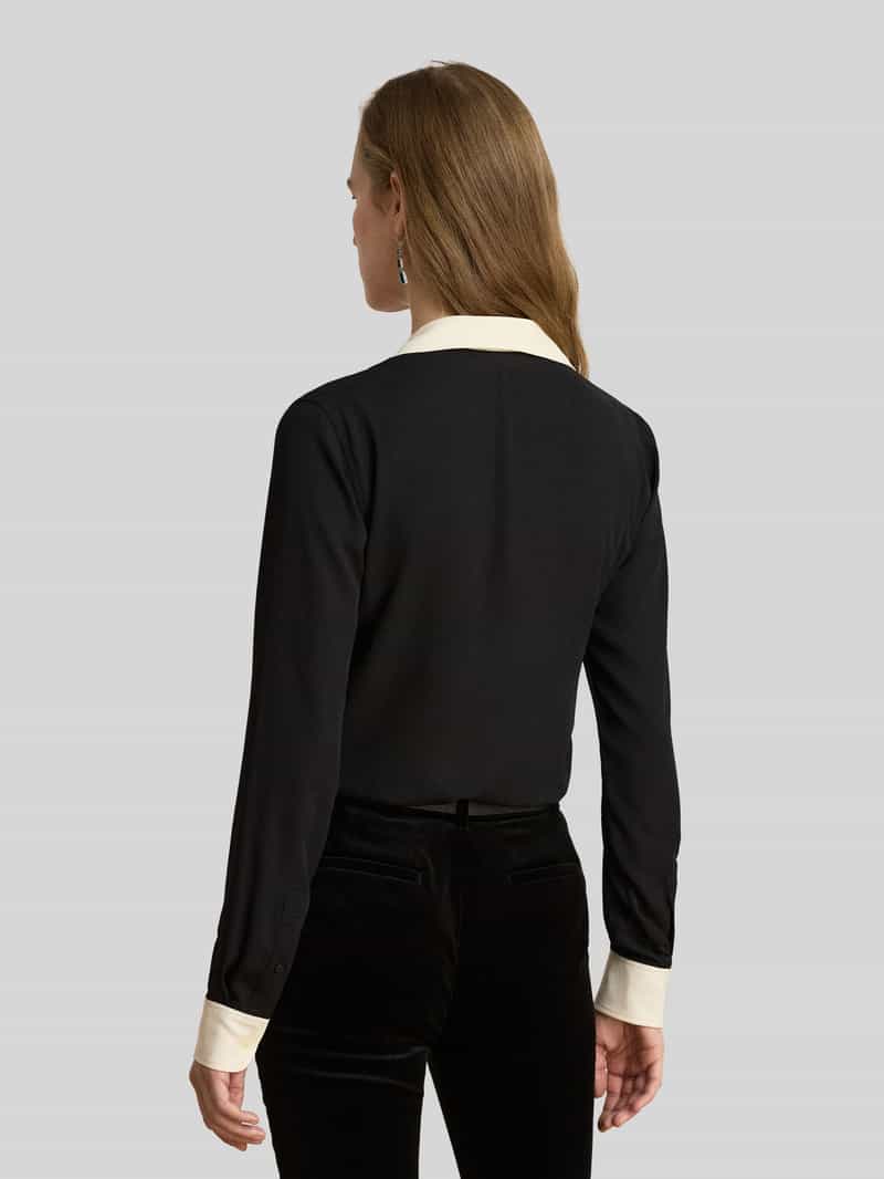 Lauren Ralph Lauren Regular fit blouse met lange mouwen met overhemdkraag model 'JAMELKO'