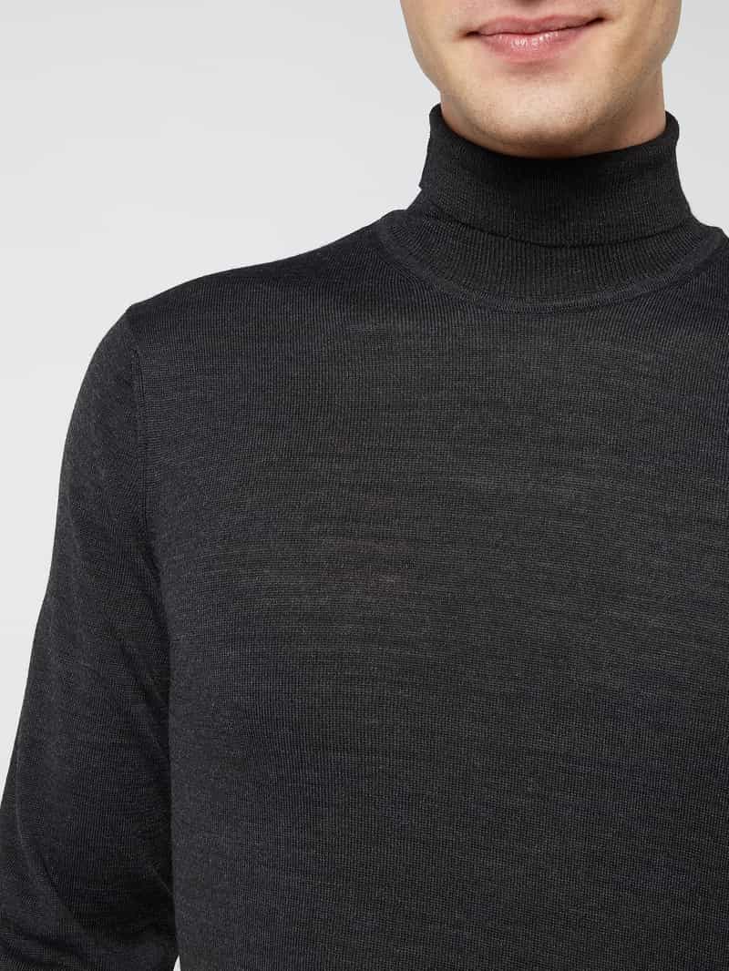 casual friday Gebreide pullover met labeldetail