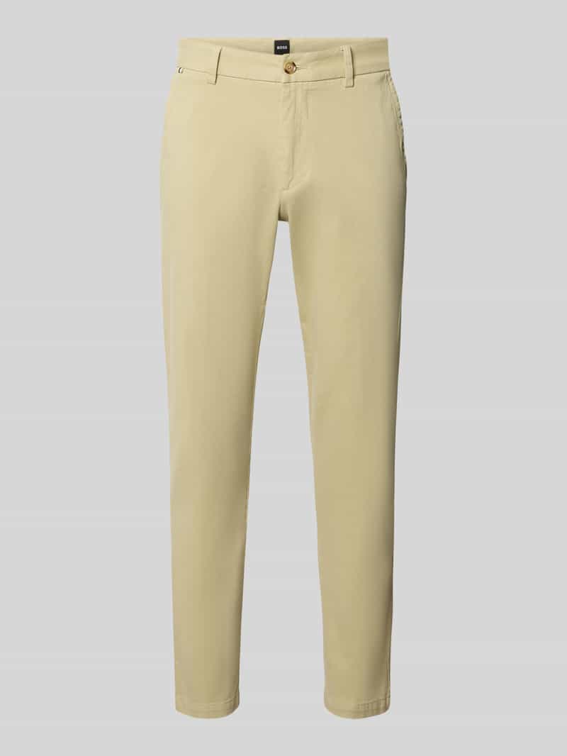 Slim fit chino van katoenmix model 'Kaiton1'