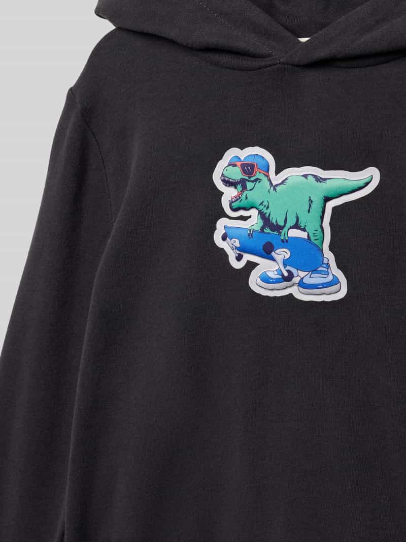 Tom Tailor Regular fit hoodie van katoenmix met 3D-print