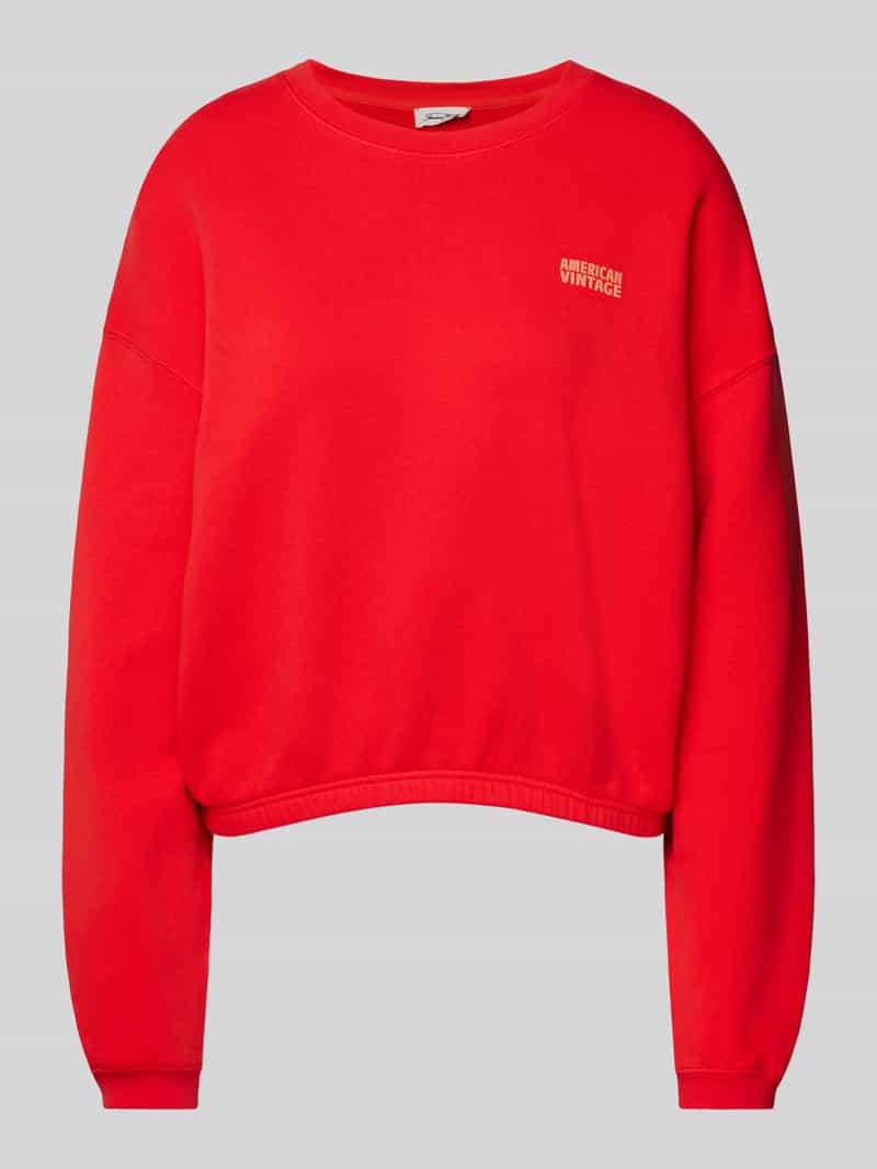 American vintage Sweatshirt met labelprint model 'IZUBIRD'