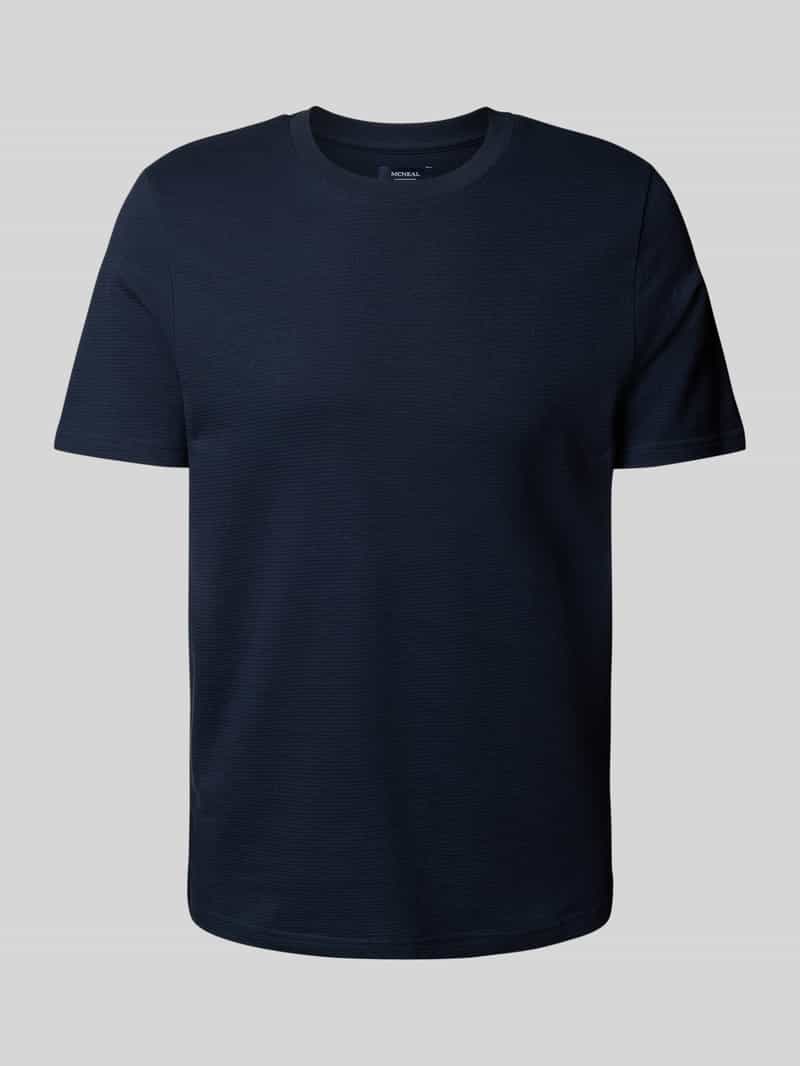 MCNEAL T-shirt met geribde ronde hals