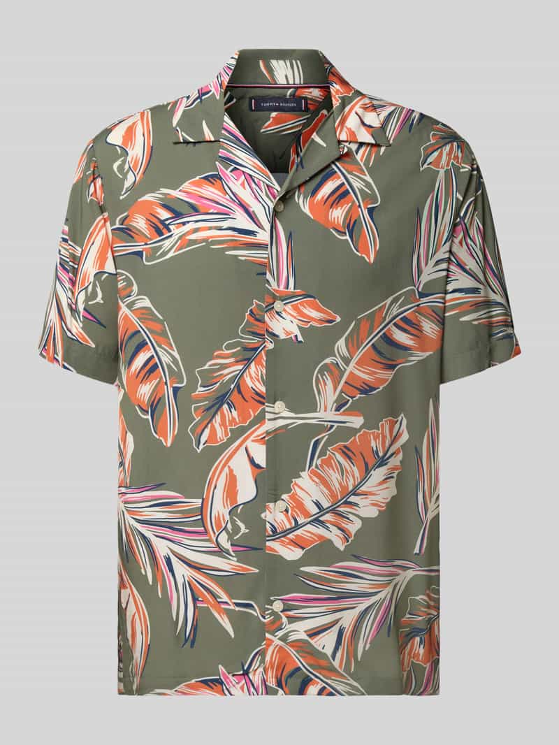 Tommy Hilfiger Regular fit vrijetijdsoverhemd van pure viscose