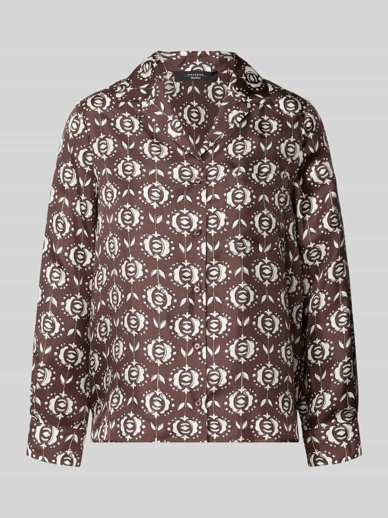 Weekend Max Mara Regular fit zijden blouse met reverskraag model 'ONCIA'