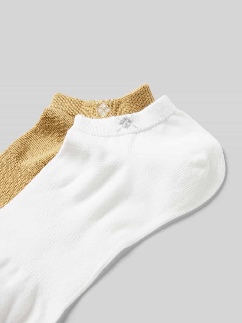 Burlington Sneakersokken met logo- en labelprint in een set van 2 paar