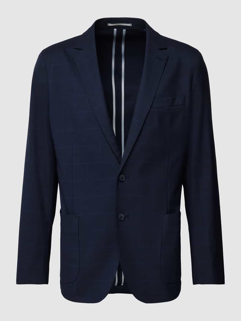 s.Oliver BLACK LABEL 2-knoops colbert met ruitmotief model 'Pure'