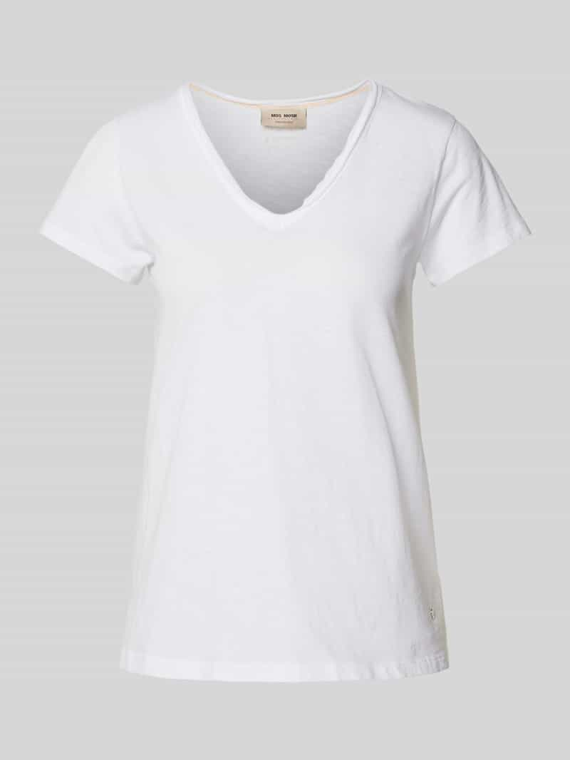 MOS MOSH T-shirt met V-hals