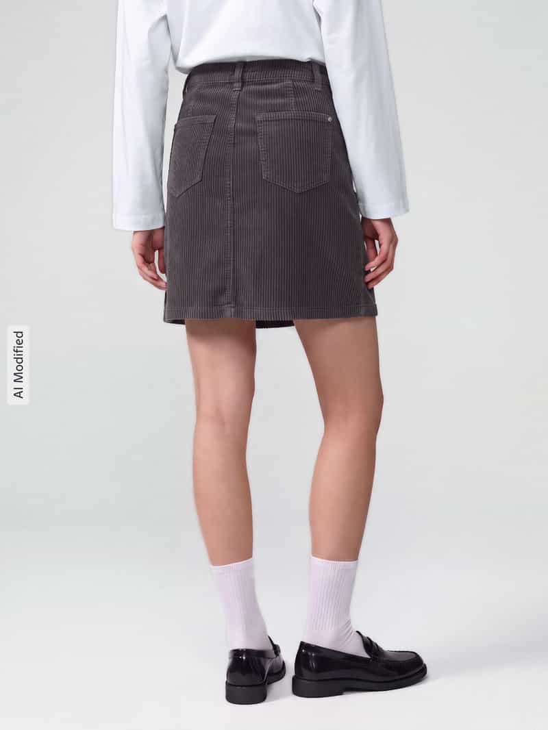 s.Oliver RED LABEL Mini-rok van puur katoen met ribcordstructuur