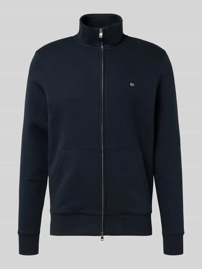 Christian Berg Men Regular fit sweatjack met opstaande kraag