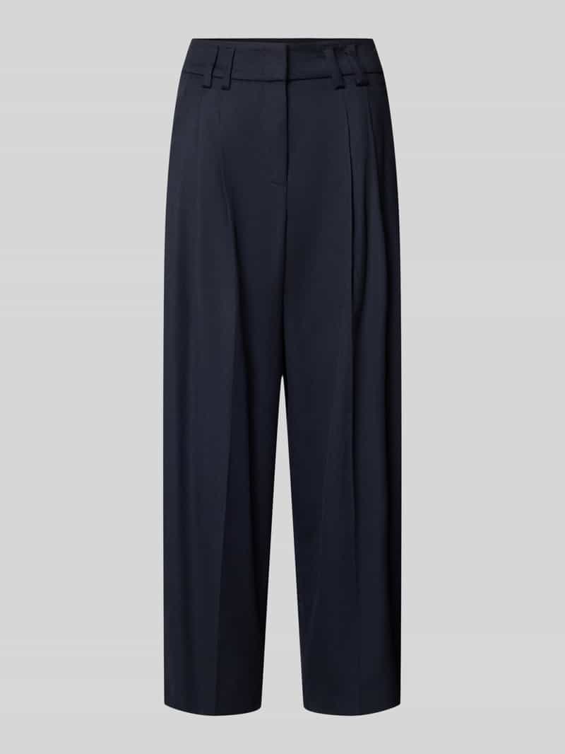RAFFAELLO ROSSI regular fit wijdte broek met mix van viscose en wol model 'MAYLA'
