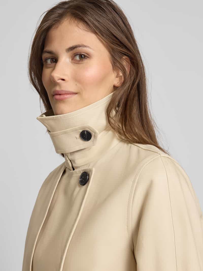 Stefanel Trenchcoat met platte kraag