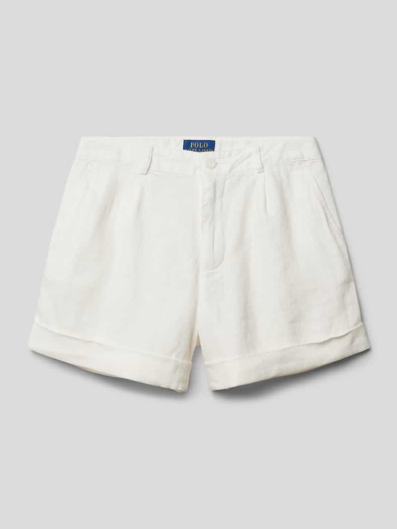 Polo Ralph Lauren Teens Korte broek van linnen met steekzakken
