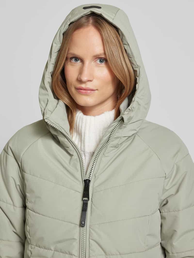 Ragwear Gewatteerde lange jas met tweewegsritssluiting model 'Dizzie'