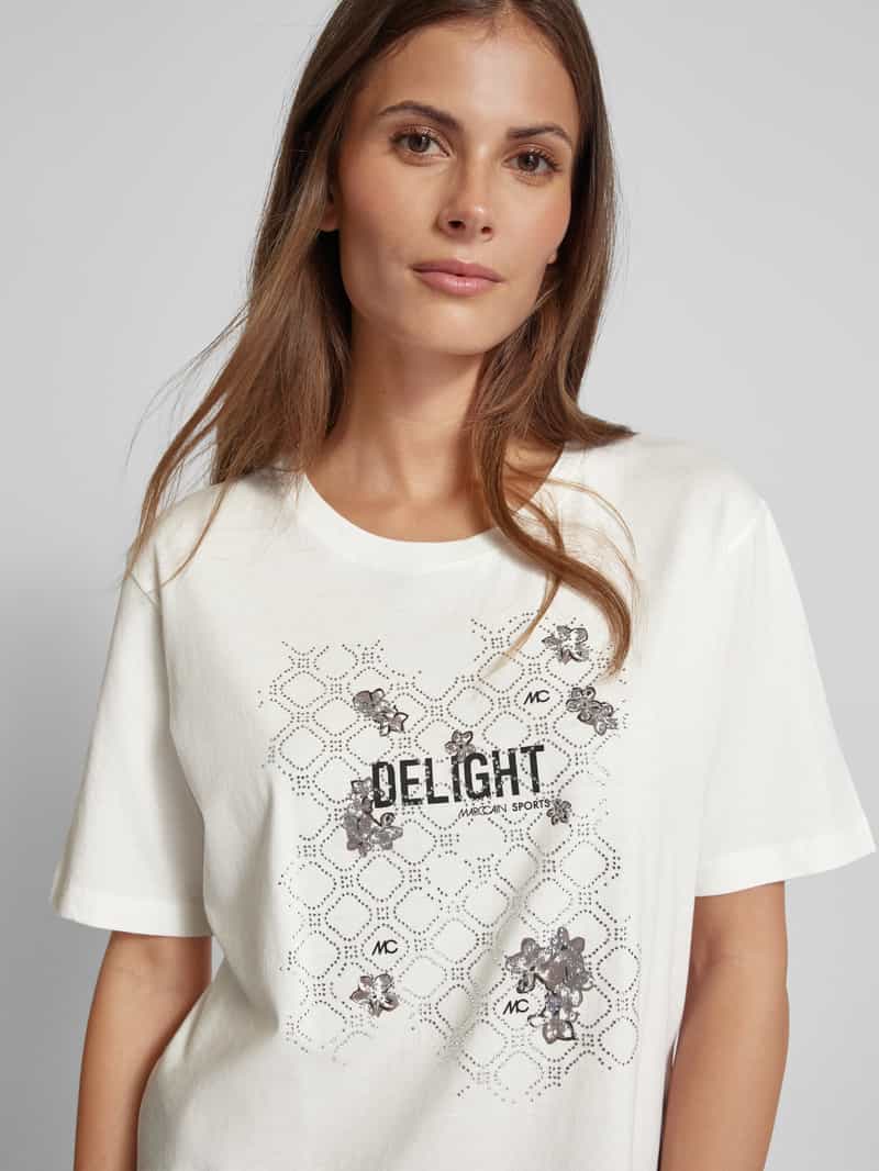 Marc Cain T-shirt met strass-steentjes