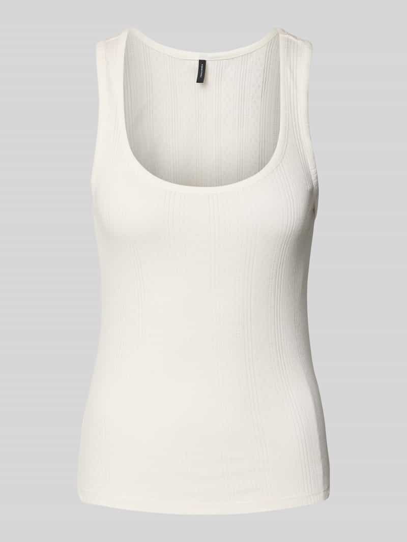 Vero Moda Slim fit tanktop van puur katoen model 'LISA POINTELLE'