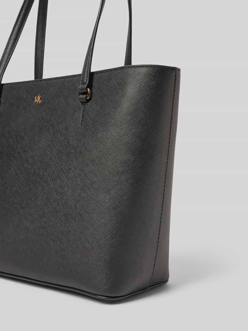 Lauren Ralph Lauren Shopper van leer met labelapplicatie model 'KARLY'