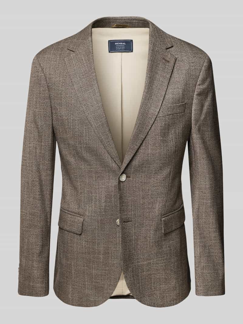 MCNEAL Slim fit 2-knoops colbert met klepzakken