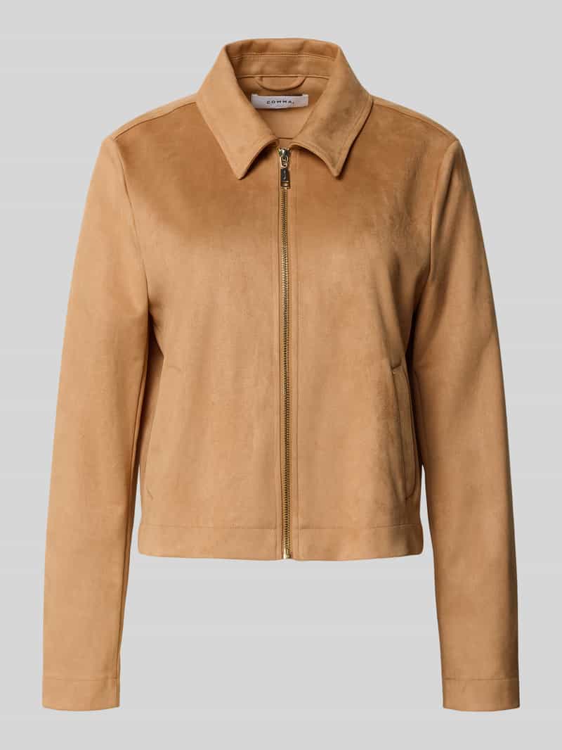 comma Blazer met overhemdkraag