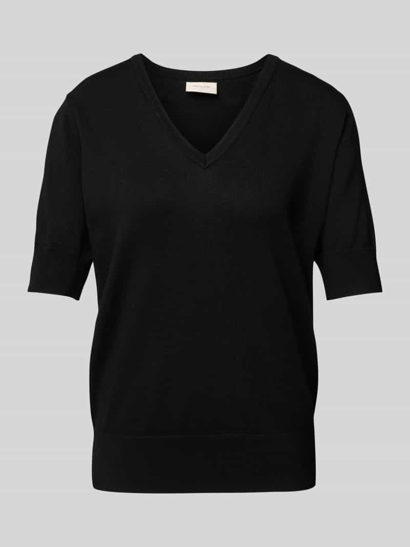 FREE QUENT Gebreid shirt met V-hals model 'Katie'