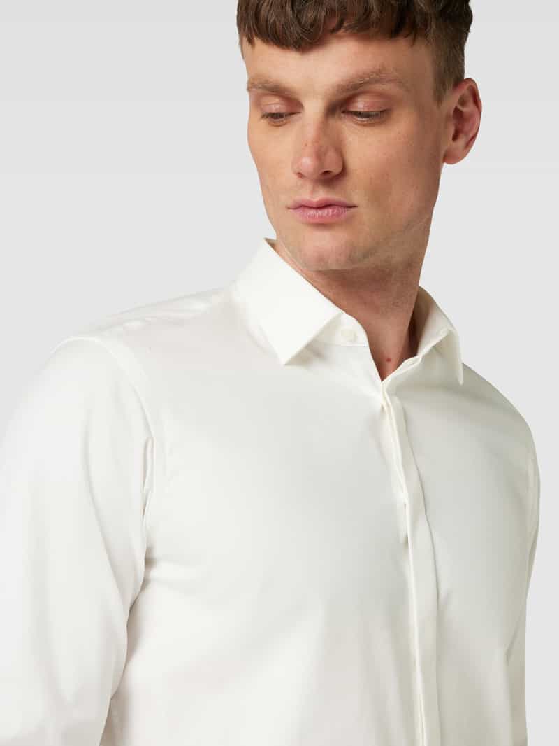 Jake*s Regular fit smokingoverhemd van fijn twill