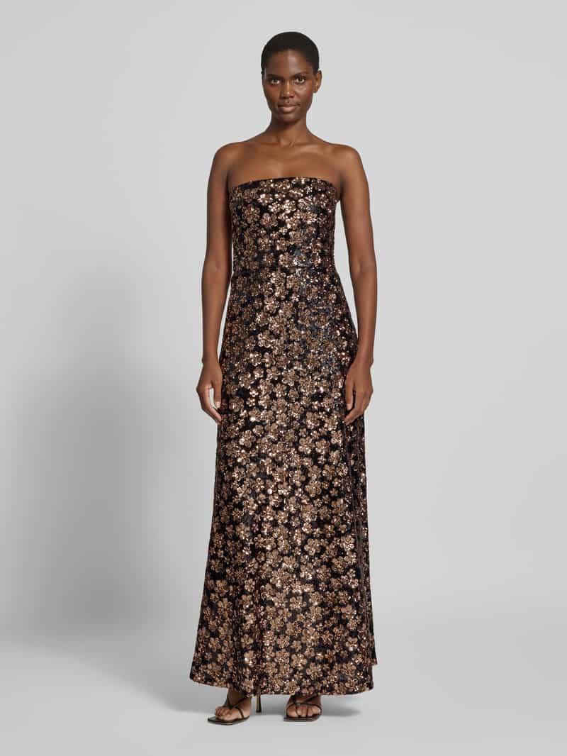 Max Mara Studio Getailleerde avondjurk met all-over motief