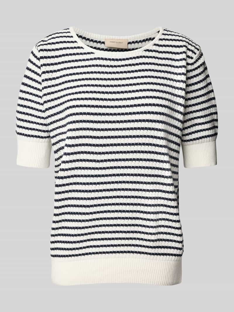 FREE QUENT Gebreid shirt met ronde hals model 'Dodo'